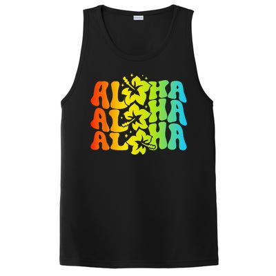 Aloha Hawaiian Flower Hawaii Vacation PosiCharge Competitor Tank