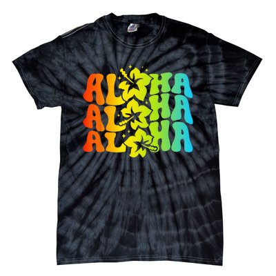 Aloha Hawaiian Flower Hawaii Vacation Tie-Dye T-Shirt