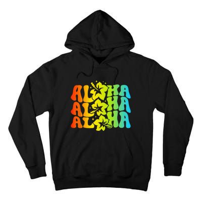 Aloha Hawaiian Flower Hawaii Vacation Tall Hoodie