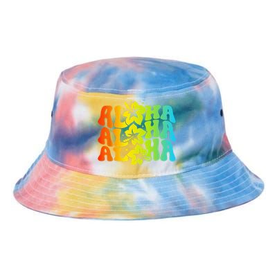 Aloha Hawaiian Flower Hawaii Vacation Tie Dye Newport Bucket Hat