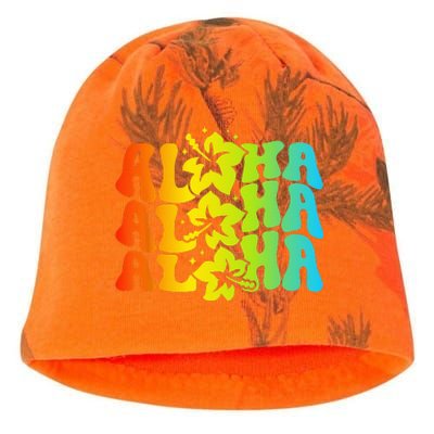 Aloha Hawaiian Flower Hawaii Vacation Kati - Camo Knit Beanie