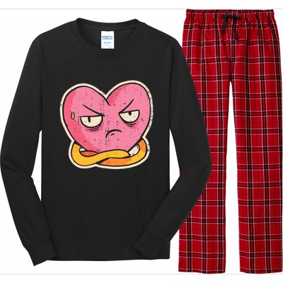 Angry Heart Funny Long Sleeve Pajama Set