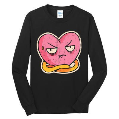 Angry Heart Funny Tall Long Sleeve T-Shirt