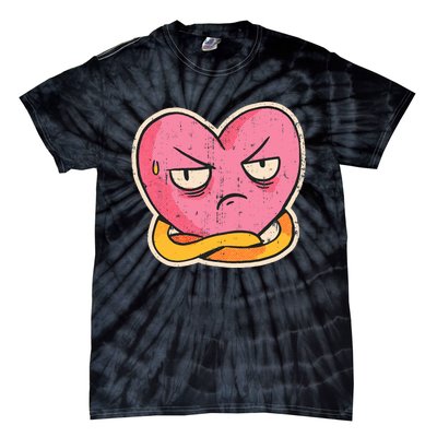 Angry Heart Funny Tie-Dye T-Shirt