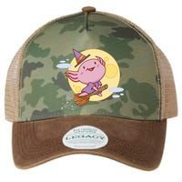 Axolotl Halloween Flying Witch Legacy Tie Dye Trucker Hat