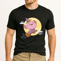 Axolotl Halloween Flying Witch Cooling Performance Crew T-Shirt