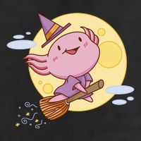 Axolotl Halloween Flying Witch Adult Drive Performance Visor