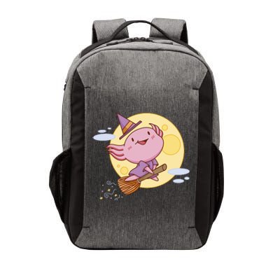 Axolotl Halloween Flying Witch Vector Backpack