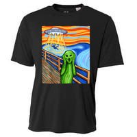 Alien Humor Funny Alien Lover Funny UFO Believe In Aliens Cooling Performance Crew T-Shirt