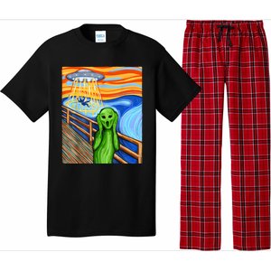 Alien Humor Funny Alien Lover Funny UFO Believe In Aliens Pajama Set