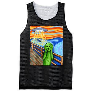 Alien Humor Funny Alien Lover Funny UFO Believe In Aliens Mesh Reversible Basketball Jersey Tank