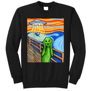 Alien Humor Funny Alien Lover Funny UFO Believe In Aliens Tall Sweatshirt