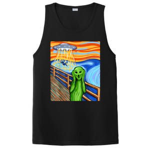 Alien Humor Funny Alien Lover Funny UFO Believe In Aliens PosiCharge Competitor Tank