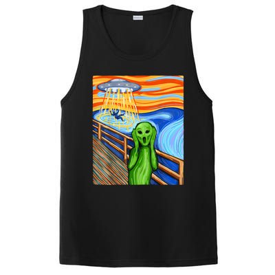 Alien Humor Funny Alien Lover Funny UFO Believe In Aliens PosiCharge Competitor Tank