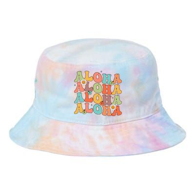 Aloha Hawaiian Flower Hawaii Vacation Tie Dye Newport Bucket Hat