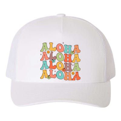 Aloha Hawaiian Flower Hawaii Vacation Yupoong Adult 5-Panel Trucker Hat