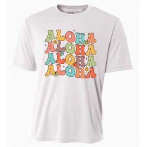 Aloha Hawaiian Flower Hawaii Vacation Cooling Performance Crew T-Shirt