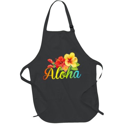 Aloha Hawaiian Flower Hawaii Vacation Apron