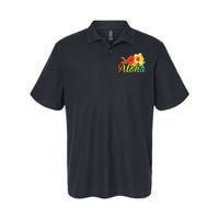 Aloha Hawaiian Flower Hawaii Vacation Softstyle Adult Sport Polo