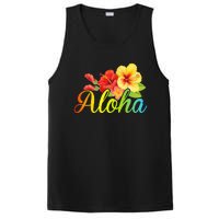 Aloha Hawaiian Flower Hawaii Vacation PosiCharge Competitor Tank