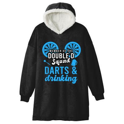 Adult Humor For Dart Player In Pub Funny Dart Hooded Wearable Blanket