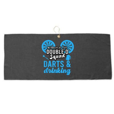 Adult Humor For Dart Player In Pub Funny Dart Large Microfiber Waffle Golf Towel