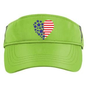 American Heart Flag Adult Drive Performance Visor