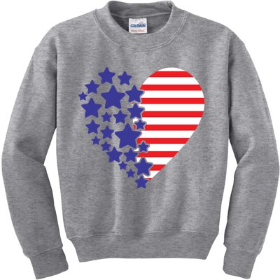 American Heart Flag Kids Sweatshirt