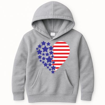 American Heart Flag Kids Hoodie