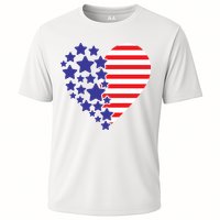 American Heart Flag Cooling Performance Crew T-Shirt