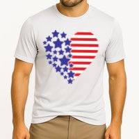 American Heart Flag Cooling Performance Crew T-Shirt