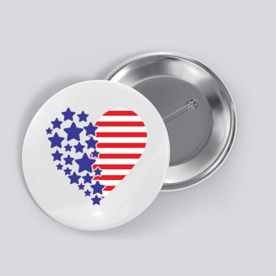 American Heart Flag Button