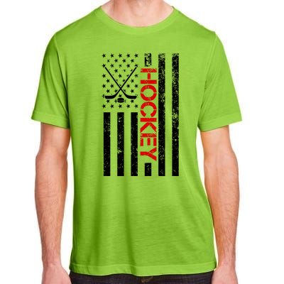 American Hockey Flag Vintage Adult ChromaSoft Performance T-Shirt