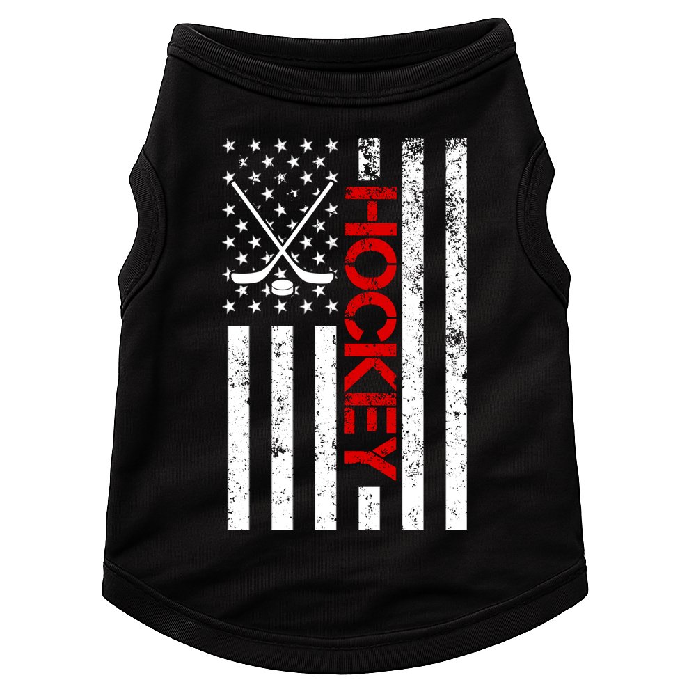 American Hockey Flag Vintage Doggie Tank