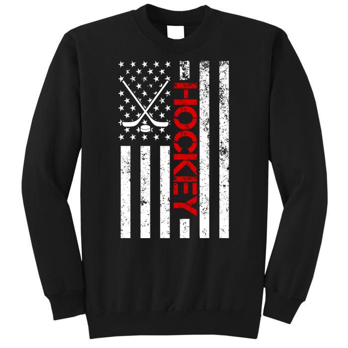 American Hockey Flag Vintage Sweatshirt