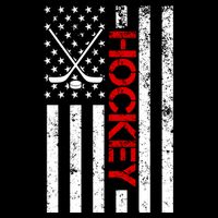 American Hockey Flag Vintage Baby Bodysuit