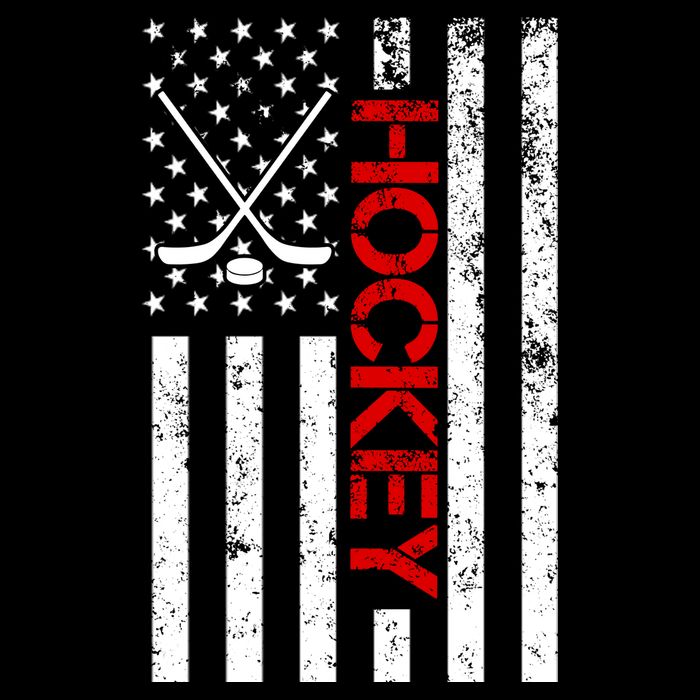American Hockey Flag Vintage Baby Bodysuit
