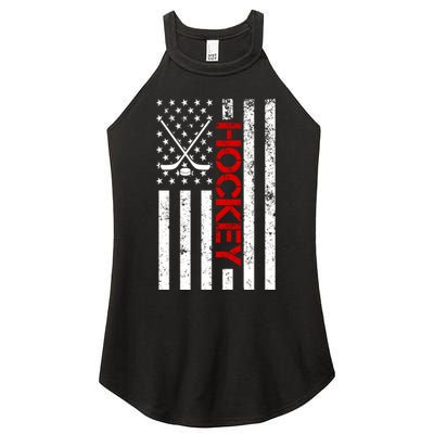 American Hockey Flag Vintage Women’s Perfect Tri Rocker Tank