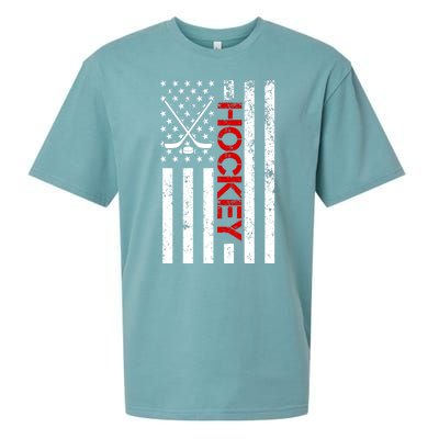 American Hockey Flag Vintage Sueded Cloud Jersey T-Shirt