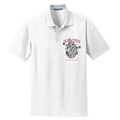 Anatomical Heart Floral Echo Tech Retired Cardiac Sonography Dry Zone Grid Polo