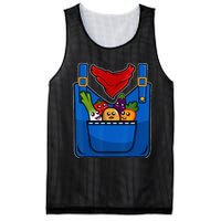 Adult Halloween Farming Farmer Costume Mesh Reversible Basketball Jersey Tank