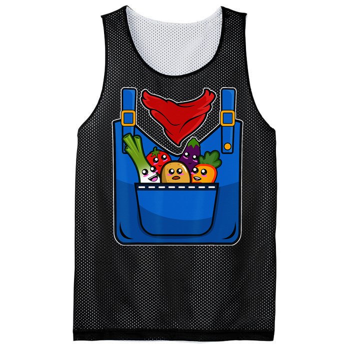 Adult Halloween Farming Farmer Costume Mesh Reversible Basketball Jersey Tank