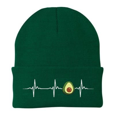 Avocado Heartbeat Funny Avocado Knit Cap Winter Beanie