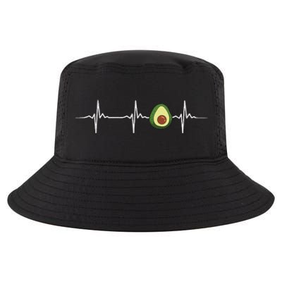 Avocado Heartbeat Funny Avocado Cool Comfort Performance Bucket Hat