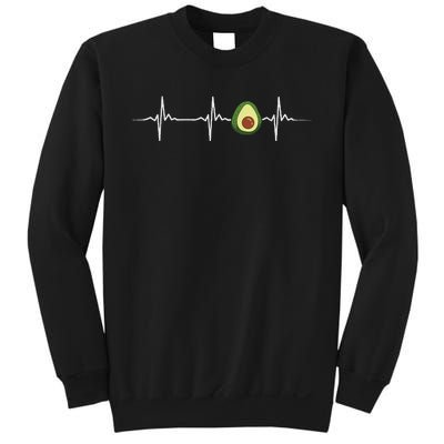 Avocado Heartbeat Funny Avocado Sweatshirt