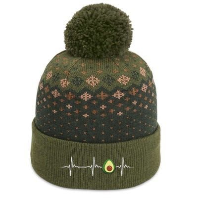 Avocado Heartbeat Funny Avocado The Baniff Cuffed Pom Beanie