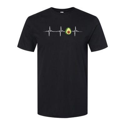 Avocado Heartbeat Funny Avocado Softstyle CVC T-Shirt