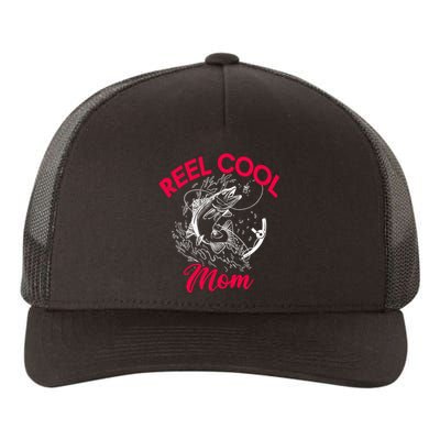 Angling Hunting Fishing Reel Cool Mom Yupoong Adult 5-Panel Trucker Hat