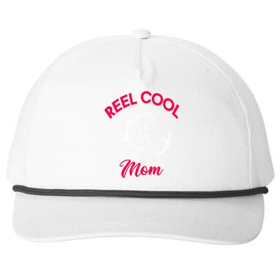 Angling Hunting Fishing Reel Cool Mom Snapback Five-Panel Rope Hat