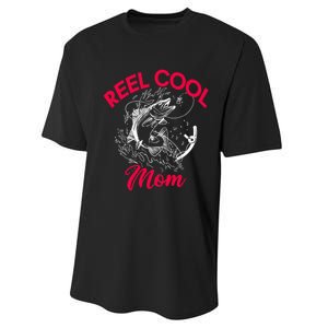 Angling Hunting Fishing Reel Cool Mom Performance Sprint T-Shirt